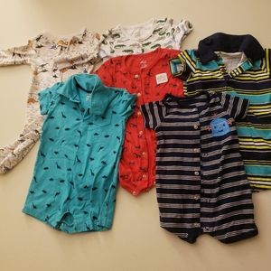 Simple joys by Carter's 7onesie Lot NWOT 🦖🦕
